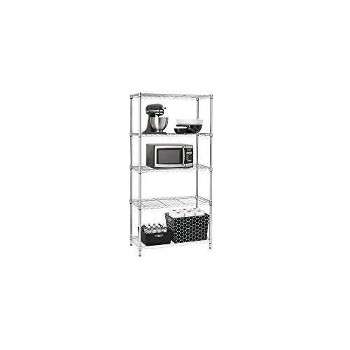 Shelving Unit Room Essentials 5Tier Shelving Chrome BrickSeek