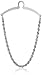 Status Men's Tie Chain Twisted Braid, Silver, One Size