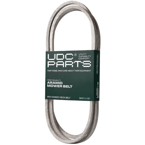 UDC Parts 954-04060C Deck Belt Replacement for Troy Bilt Pony 42 Inch Bronco 954-04060B Cub Cadet LTX1042 LTX1040 MTD Craftsman T110 T1000 T1400 954-04060 754-04060B 754-05056/Aramid Cord/96.50 inches