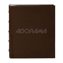 Pioneer Photo Albums 200-Pocket European Bonded Leather Photo Album for 5 by 7-Inch Prints, Brown