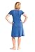 Kindred Bravely The Angelina Ultra Soft Maternity & Nursing Nightgown Dress (True Blue, Large)