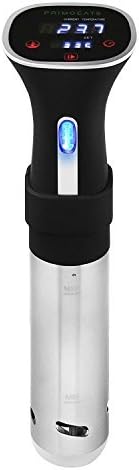 Sous Vide Immersion Stick Pod - Precise Accurate Even Cooker with Digital LCD Display – Stainless Steel – 800 Watts – by PrimoEats