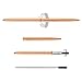 MEANJAN Rotate Metal Ball Pens, Medium Point, 1.0mm, Black Ink, Gold, Rose Gold, Silver, 3-Count