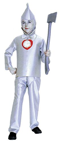 Boys Tin Man Kids Child Fancy Dress Party Halloween Costume