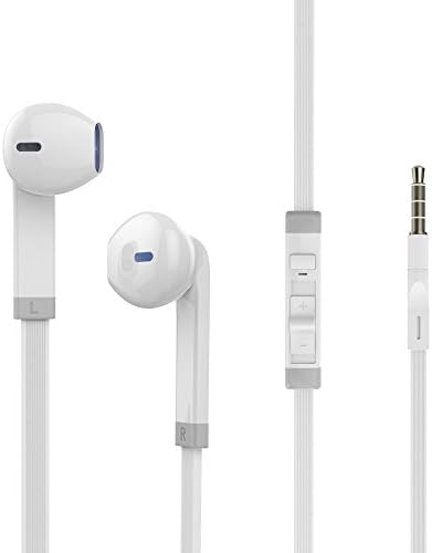 In-Ear Earbuds,VMTOP 3.5mm Wired Earphones Headphones Best Bass Stereo Headset with Microphone for iOS iPhone/iPad/Samsung Galaxy/Android White