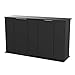 Aquatic Fundamentals AMZ-36551-01, 55 Gallon Aquarium Stand with Double Door Storage, Black Finishthumb 2