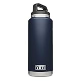 YETI Rambler 36 oz Vacuum Insulated Stainless Steel Bottle with TripleHaul Cap, Navy