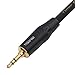 DISINO 1/8 to 1/4 Stereo Cable, Heavy Duty 3.5mm Mini Jack TRS to 6.35mm Jack TRS Audio Interconnect Path Cord Lead - 6.6 feet