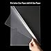 EOOUT 40pcs Plastic Clear Document Folder, Project Pockets Folders with Pockets, for US Letter, A4 Size, Transparent Color, with 48 Stickers