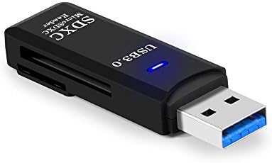 EasyLink USB 3.0 Card Reader 2 Slot USB Flash Memory Card Reader 8-in-1 for SDXC, SDHC, SD, MMC, RS-MMC, Micro SDXC, Micro SD, Micro SDHC Card, T-Flash, supports Mac OS, Windows, Linux, Black