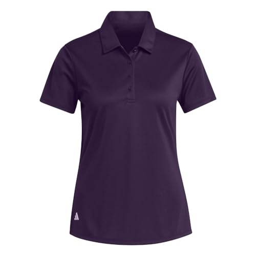 Adidas Standard Women's Solid Performance Short Sleeve Polo - IN9923, Purple, 2XL at Amazon