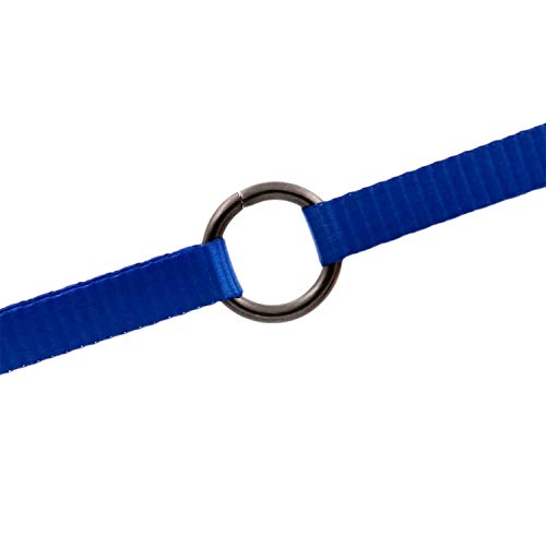 BIKICOCO 1.5 cm Metal O-Ring Buckle Connector Round Loops Non Welded for Bags Webbing Purse and Belt Straps, Gunmetal, Pack of 30