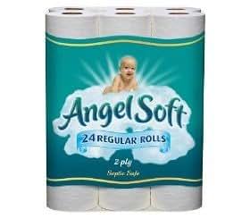 Amazon.com: ANGEL SOFT TOILET PAPER BATH TISSUE 24 REGULAR ...