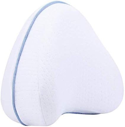 GYBOOM Leg Positioner Pillows Legacy Leg Pillow- Sciatic Nerve Pain Relief Pillow - Best for Pregnancy, Hip, Leg, Knee, Back and Spine Alignment - Memory Foam Orthopedic Leg Pillow(White) (B)