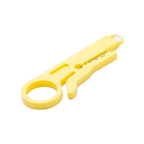 Multi-Function Punch Down Tool with 110 Blade & Extra Network Wire Stripper for cat6a/cat6/cat5e/cat5 Network Cable