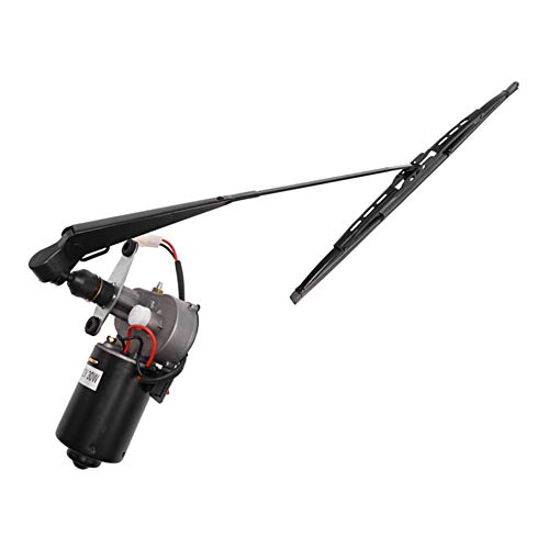 Luixxuer Electric UTV Windshield Wiper Kit, with 12V Motor Hard Coated Polycarbonate, Universal Windshield Wiper Arm 16in, Wiper Blade and Motor 12V, 90 Degree Wipe Sweep - Thumbnail 4