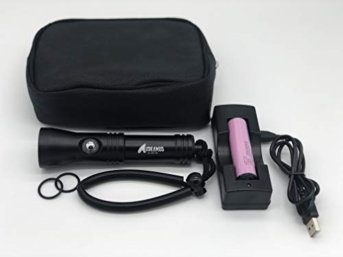 Audeamus Rechargable Waterproof LED Dive Light 1200 Lumens - Thumbnail 3