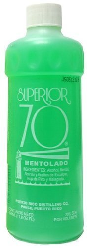 Superior 70 Mentholated Alcohol 11.8 Fl Oz by Superior