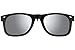 ATTCL Unisex New Unisex Reflective Wayfarer Style Flip Up Clip on Polarized Sunglasses 1HP806 Silver