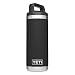 YETI Rambler 18 oz Bottle, Vacuum Insulated, Stainless Steel with TripleHaul Cap, Black primary