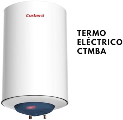 Corberó - Aquecedor de Água Elétrico CTMBA50 | 50L | Instalação Vertical | Resistência Blindada | Termóstato Ajustável | Proteção anticorrosiva