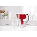 Brita Large Water Filter Pitcher for Tap and Drinking Water with 1 Standard Filter, Lasts 2 Months, 10 Cup Capacity, BPA Free, Red
