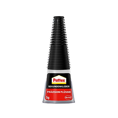 Pattex Sekundenkleber Präzision, Superkleber für punktgenaues Kleben ohne Nachtropfen, schnelltrocknender, spülmaschinenfester Flüssigkleber, 1x 5 g Flasche – Bild 4