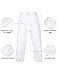 FitsT4 Karate Pants 8oz Middleweight Elastic Waist Martial Arts Pants Perfect for Training or Competition White, 000-5
