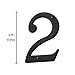 Baldwin Estate 90672.102.CD Solid Brass Traditional House Number Two in Oil Rubbed Bronze, 4.75