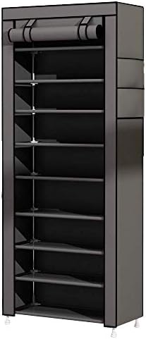 シューズラック Joywell 正規店 靴箱 げた箱 三年保証 下駄箱 9段 シューズラックタワー 靴棚 玄関収納 ブーツ収納 靴入れ 幅60 奥行30 高さ160cm 収納棚 日本語取扱説明書 組み立て簡単 軽量 大容量 収納ラック グレー 省スペース