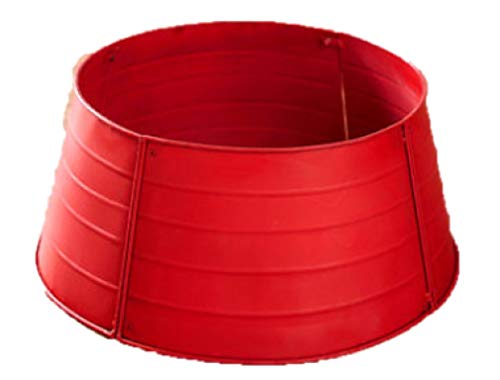 The Lakeside Collection Decorative Metal Christmas Tree Ring - Red