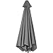Best Choice Products 9ft Outdoor Aluminum Polyester Market Patio Umbrella w/Crank Tilt Adjustment - Gray