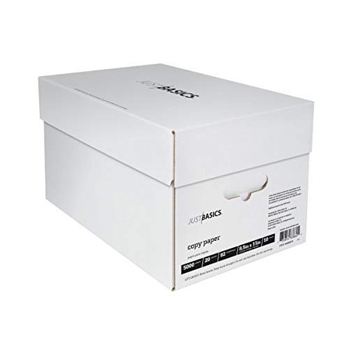 Just Basics Copy Paper, Letter Paper Size, 92 Brightness, 20 Lb, White