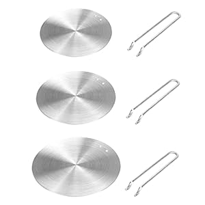 Warmteverspreider Roestvrij staal Warmteverspreider Inductieplaat Adapter Converter Gas Elektrische kookplaat(20cm)
