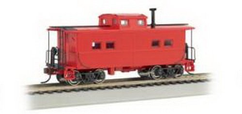 Painted, Unlettered - Caboose Red Northeast Steel Caboose. HO Scale