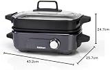 Cuisinart Cook In 5 in 1 Multi Cooker Grill Sear Steam Simmer Slow Grey view 10