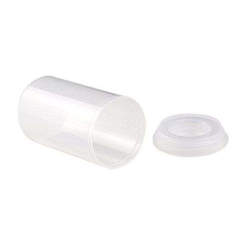 Plastic Film Canister, 35MM Empty Camera Reel Containers, 60 Pack, White, 2" H, 1" W, Plastic, Films Developing Processing Tube, Roll Case, with Caps, for Small Accessories, Beads