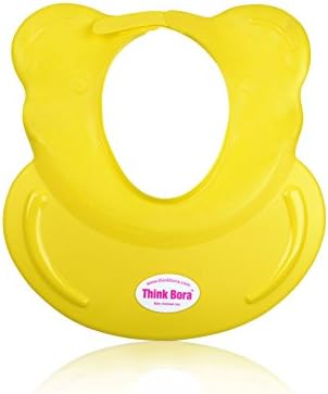 LvDD Kids Baby Bath Shower Cap Hat, Soft Comfortable Adjustable Wash Hair Shield Hat Visor for Babies Children, Silicone Protect Soft Cap Hat MultiColor, Yellow