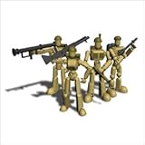 Stikfas Mega Pack Deluxe Action Figure Kit Mixed Body Type Assault Team