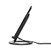 BoxWave Charger Compatible with Blackview BV6800 Pro - Wireless QuickCharge Stand (15W), Desktop Viewing Qi Wireless Charging - Jet Black