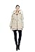 Valuker Women's Down Coat With Fur Hood With 90% Down Parka Puffer Jacket