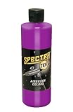 Badger Air-Brush Company Spectra-Tex Airbrush Ready Water Based Acrylic Paint, Neon Fluorescent Purple Berry, 16-Ounce