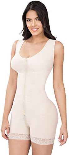 Powernet Butt Lifter Hip Hugger Post-Surgery Postpartum Girdle with Bra Fajas Colombianas Reductoras Nude 607