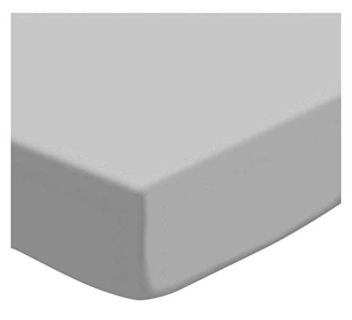 SheetWorld Fitted Pack N Play (Graco) Sheet - Flannel - Silver Grey - Made In USA
