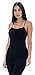 Unique Styles 3 Pack Long Camisole Tank Tops for Women Layering Cami (3-PK: Black, White, Coral, Regular Size (S,M,L))