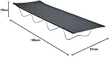 Eurohike Utah 4 Leg Camp Bed Durable Fabric Carry Bag 180x57x18cm Grey view 4