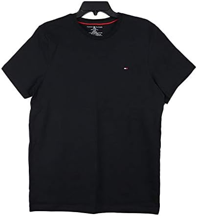 Amazon トミーヒルフィガー Tシャツ フラッグロゴ メンズ レディース Tommy Hilfiger トップス 半袖 ブラック 黒 並行輸入品 Tシャツ カットソー 通販