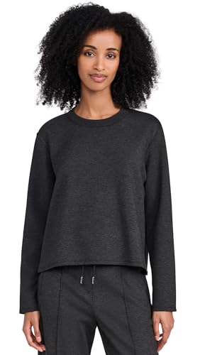 Theory Women's A Line Pullover, Charcoal/Black, XXS-XS