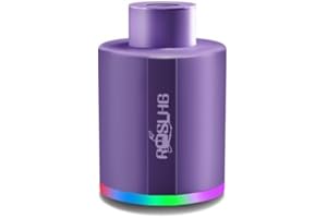 ROSLHG Hookah Pump - Hookah Starter/With rechargeable battery/Universal electric hookah pump kit with Led lights/Mini portable charcoal starter, coal burner Assistant, hookah preheating kit, Smoke bar accessories（Purple）