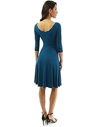 PattyBoutik - Vestido de manga 3 4 para mujer